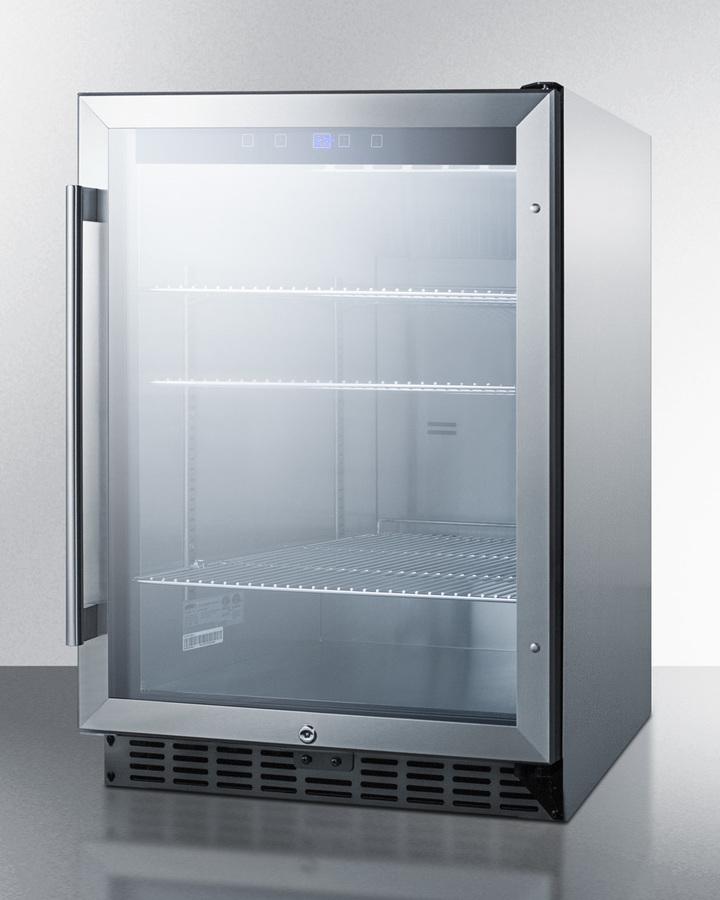 SUMMIT SCR611GLOS Outdoor Built-in Undercounter Commercial Glass Door Beverage CENTER...