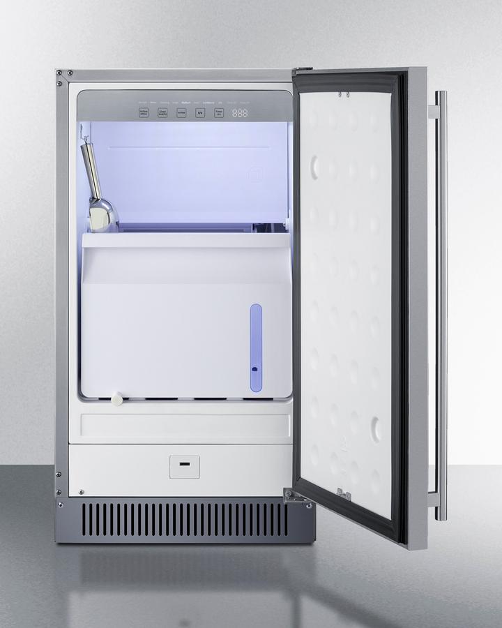 SUMMIT BIM182ADA Summit 18"" Wide Clear Icemaker, Ada Compliant