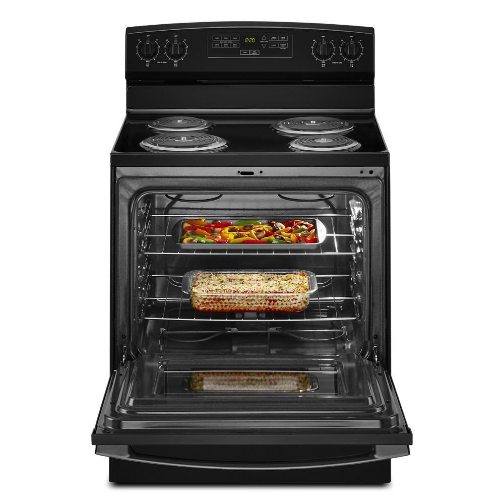 AMANA ACR4303MFB 30-inch Amana Electric Range With Bake Assist Temps - Black