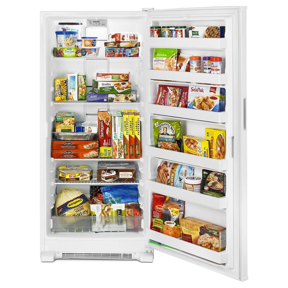 MAYTAG MZF34X18FW Maytag 18 Cu. Ft. Frost Free Upright Freezer With LED Lighting -...