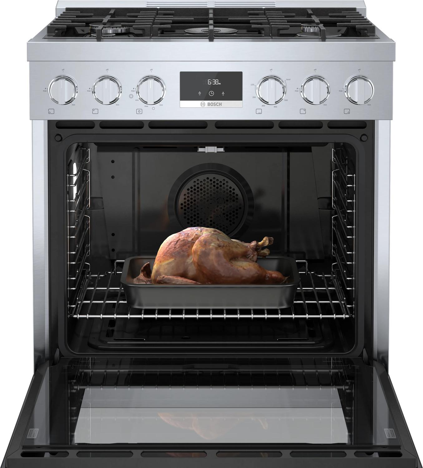 BOSCH HGS8055UC 800 Series Gas Freestanding Range 30'' Stainless Steel Hgs8055uc
