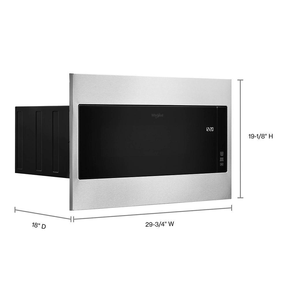 WHIRLPOOL WMT55511KS 1.1 Cu. Ft. Built-in Microwave With Standard Trim Kit - 19-1/8"" Height
