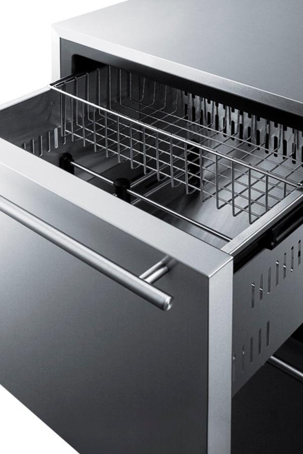 SUMMIT FF642D Two-drawer Refrigerator In Complete Stainless Steel for Built-in OR...
