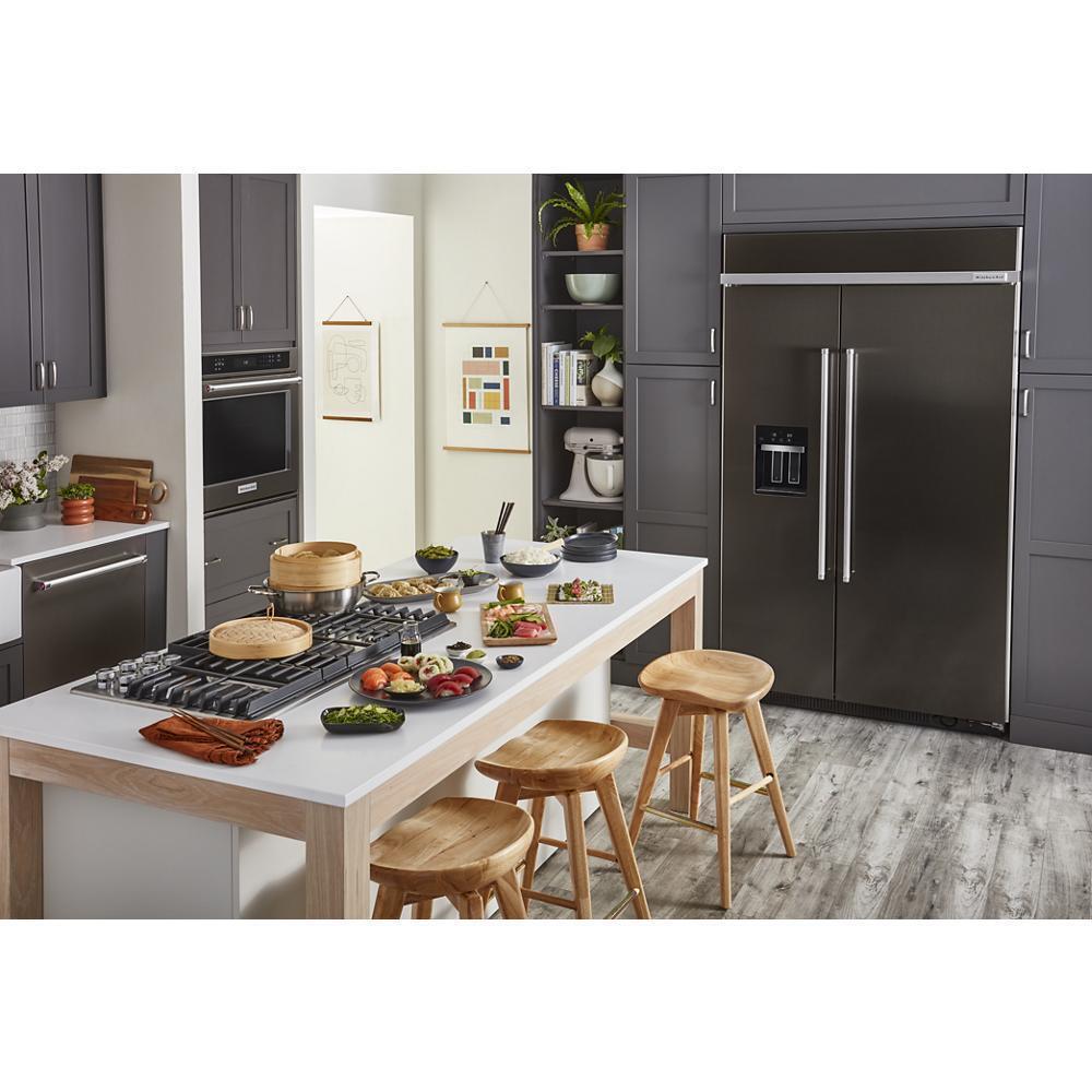 KITCHENAID KUWL314KBS 24"" Undercounter Wine Cellar With Glass Door and Metal-front Racks ...