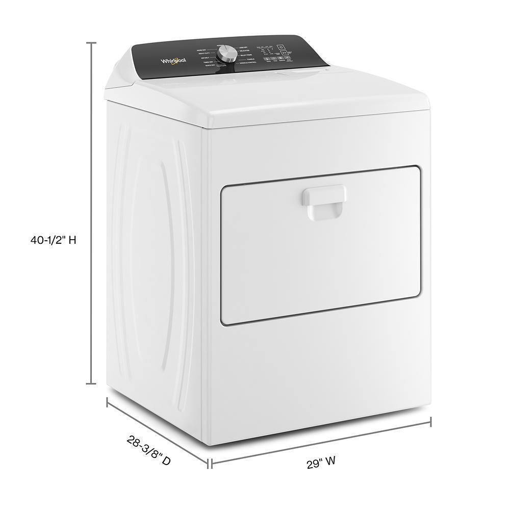 WHIRLPOOL WGD5010LW Whirlpool 7.0 Cu. Ft. Top Load Gas Moisture Sensing Dryer