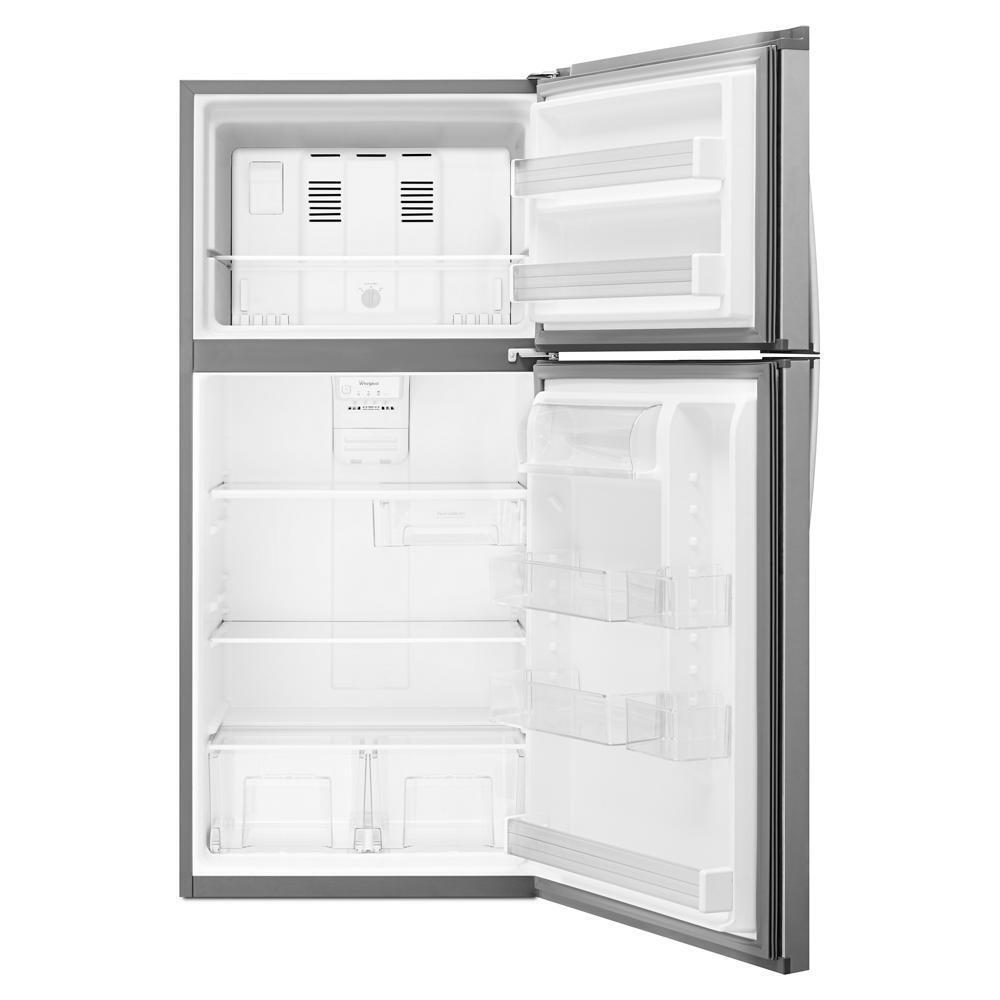 WHIRLPOOL WRT549SZDM Monochromatic Stainless Steel Whirlpool 30"" Wide Top-freezer REF...