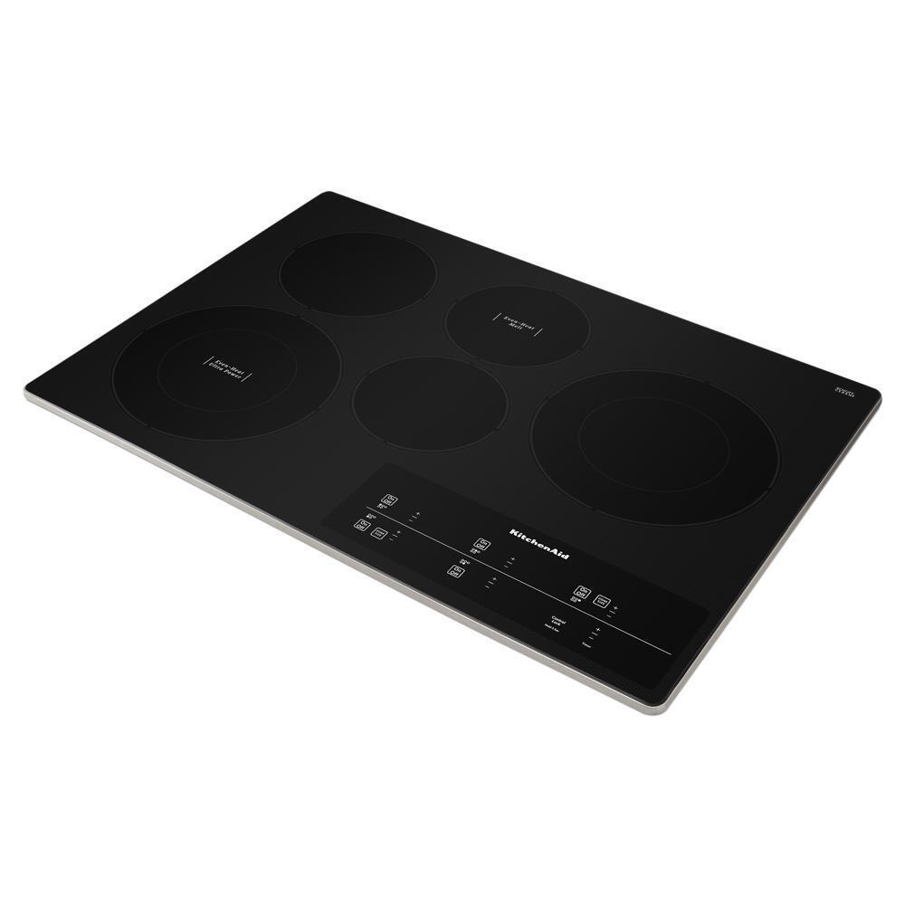 KITCHENAID KCES950KSS 30"" Electric Cooktop With 5 Elements and Touch-activated Controls