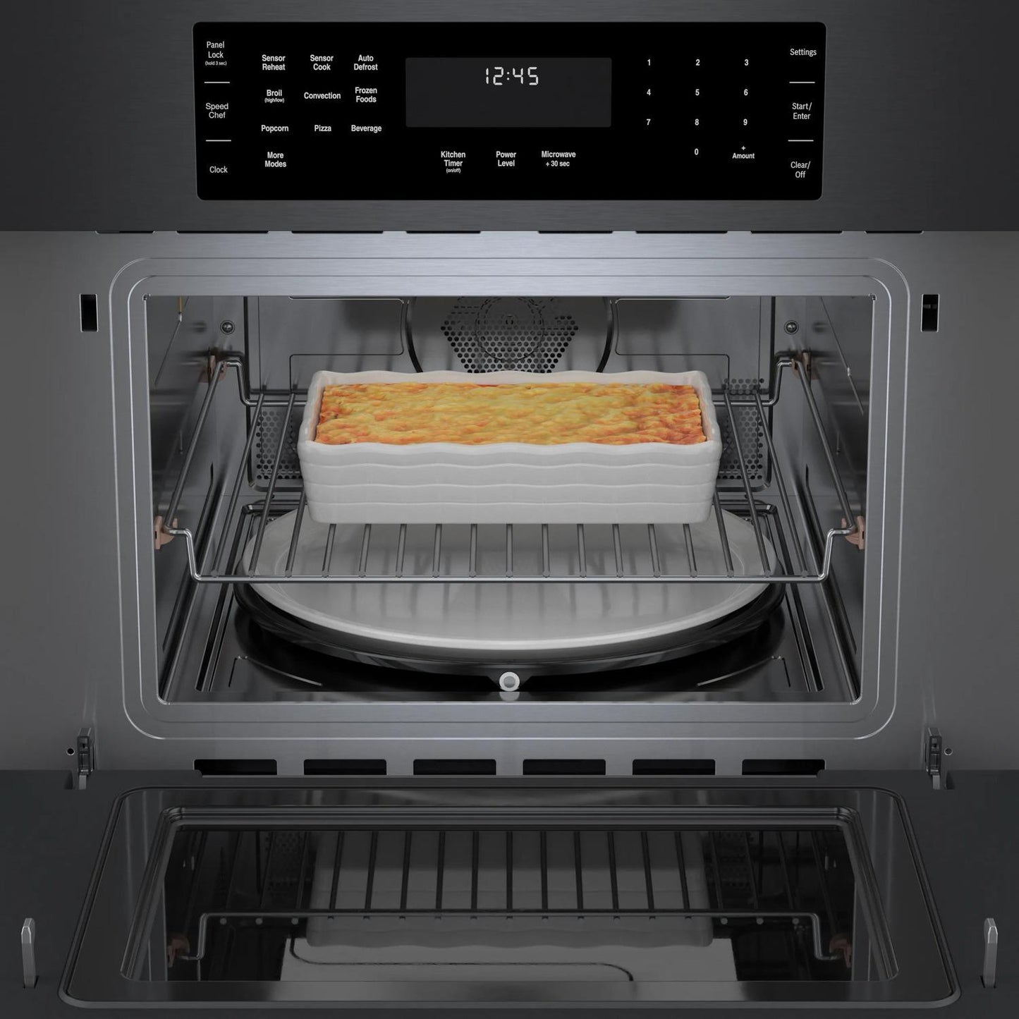BOSCH HMC80242UC Bosch 800 Series 30"" Speed Oven, Hmc80242uc, Black Stainless Steel