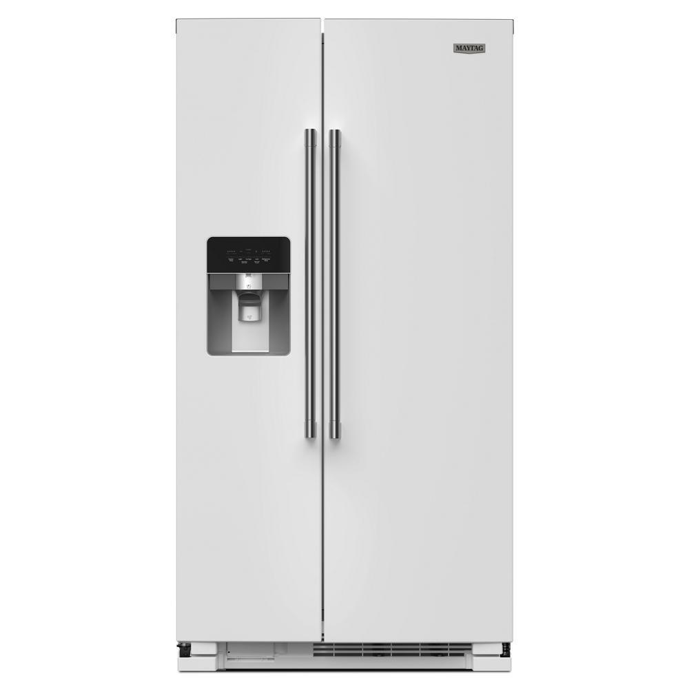 MAYTAG MRSF4036PW Maytag 36-inch Wide Side-by-side Refrigerator - 25 Cu. Ft.