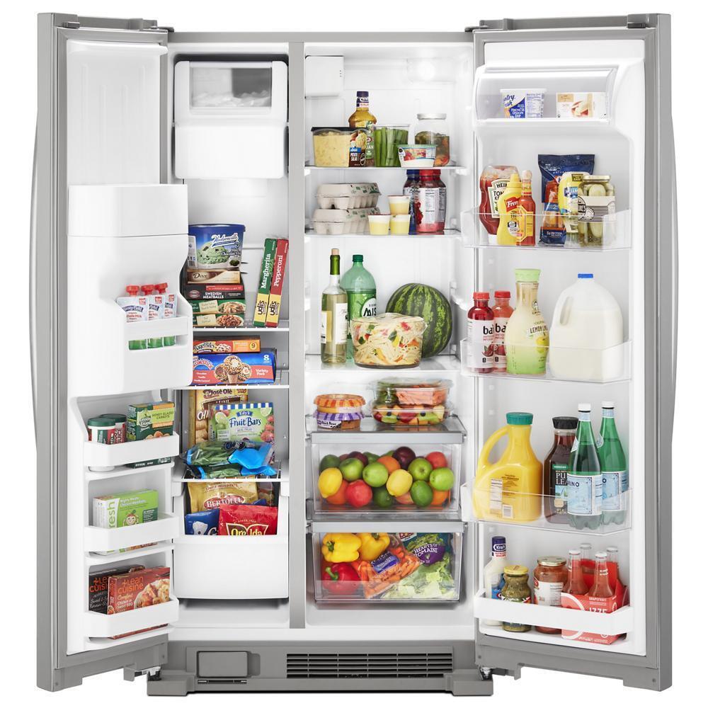 WHIRLPOOL WRS335SDHM Whirlpool 36-inch Wide Side-by-side Refrigerator - 25 Cu. Ft. - ...