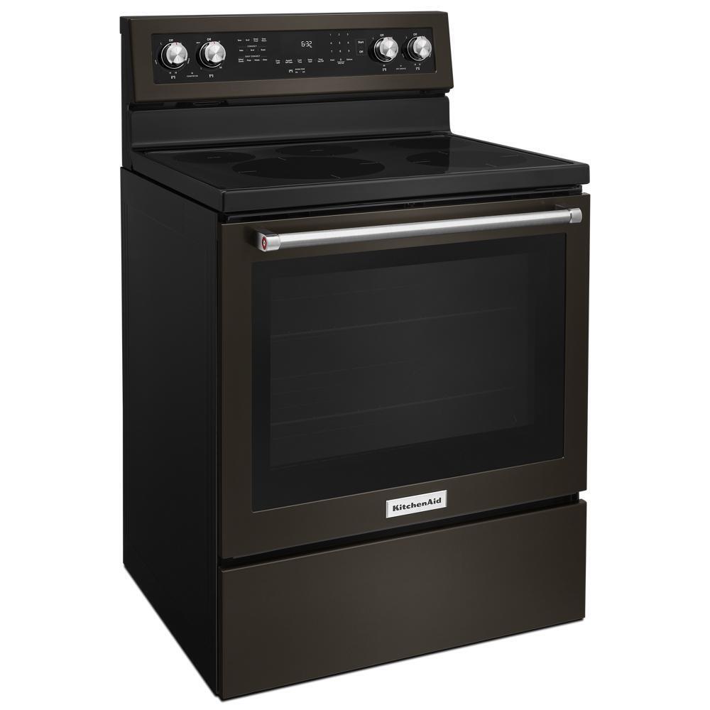 KITCHENAID KFEG500EBS Kitchenaid 30-inch 5-element Electric Convection Range - Black S...