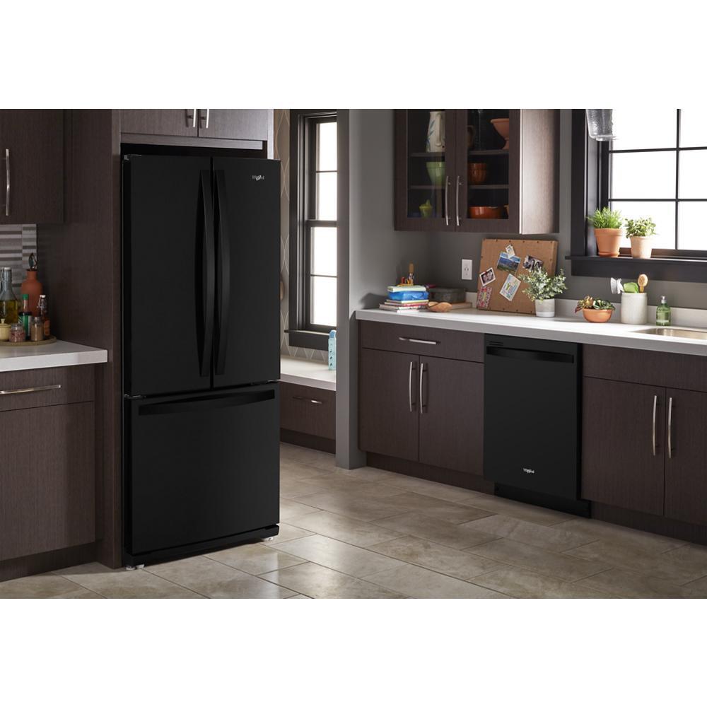 WHIRLPOOL WRF560SMHB Whirlpool 30-inch Wide French Door Refrigerator - 20 Cu. Ft.