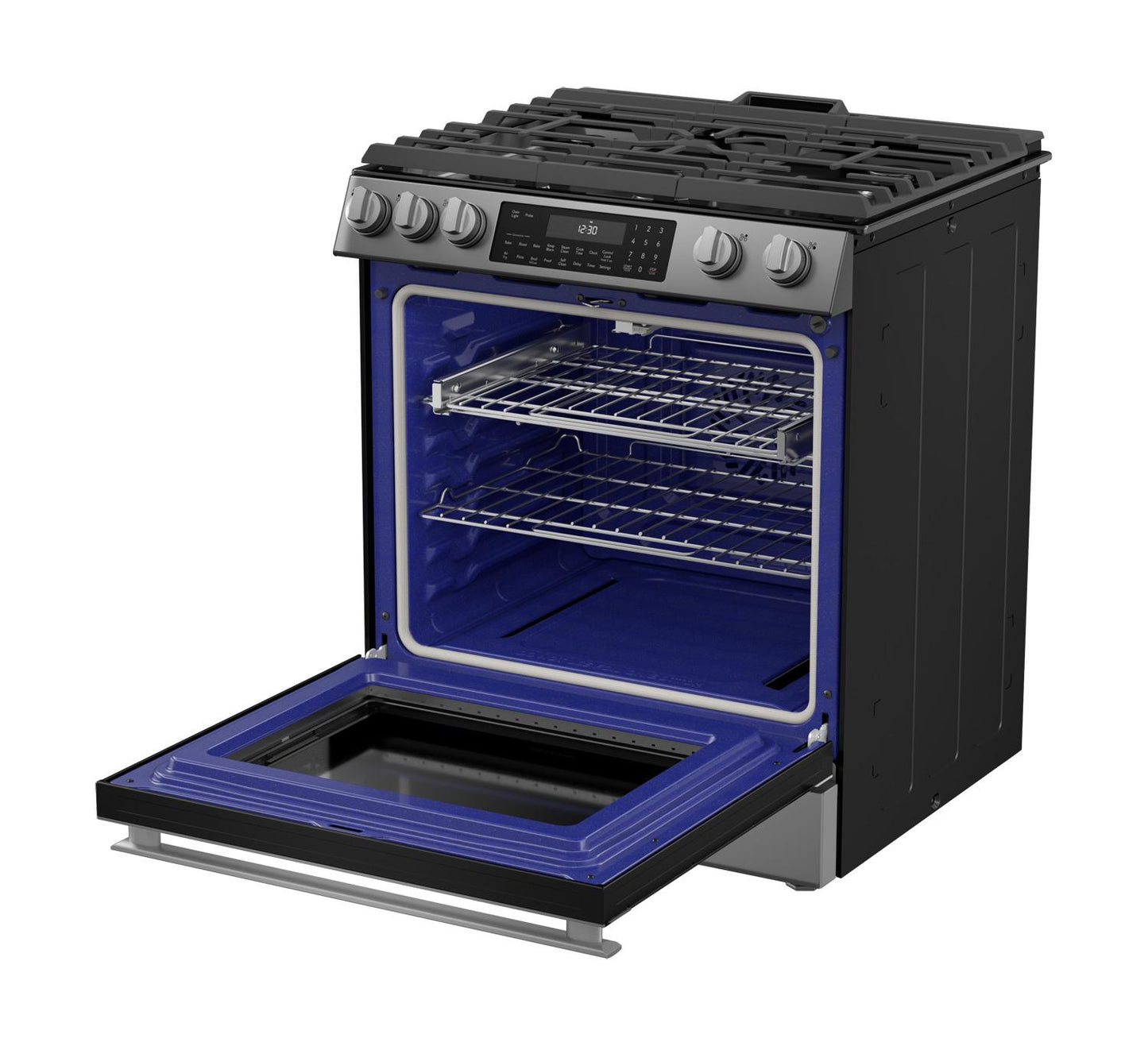 SHARP SSG3065JS Sharp 30 In. Gas Convection Slide-in Range With Air Fry
