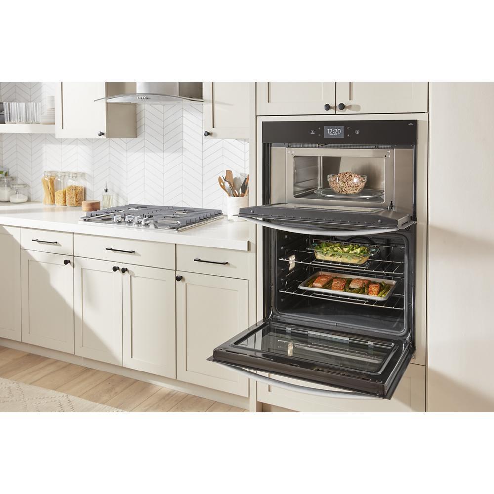 WHIRLPOOL WOEC7030PV Whirlpool 5.0 Cu. Ft. Wall Oven Microwave Combo With Air Fry