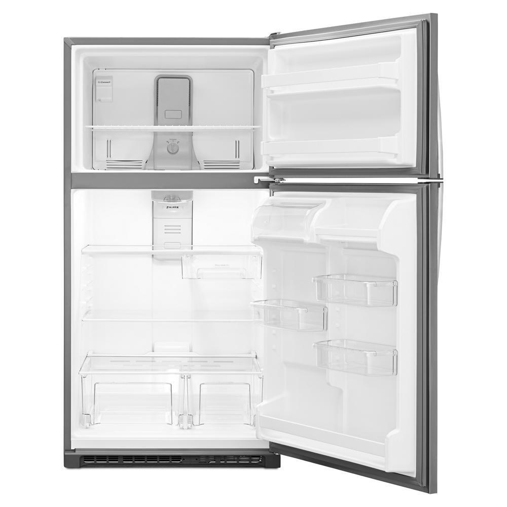 WHIRLPOOL WRT311FZDM Monochromatic Stainless Steel Whirlpool 33"" Wide Top-freezer REF...