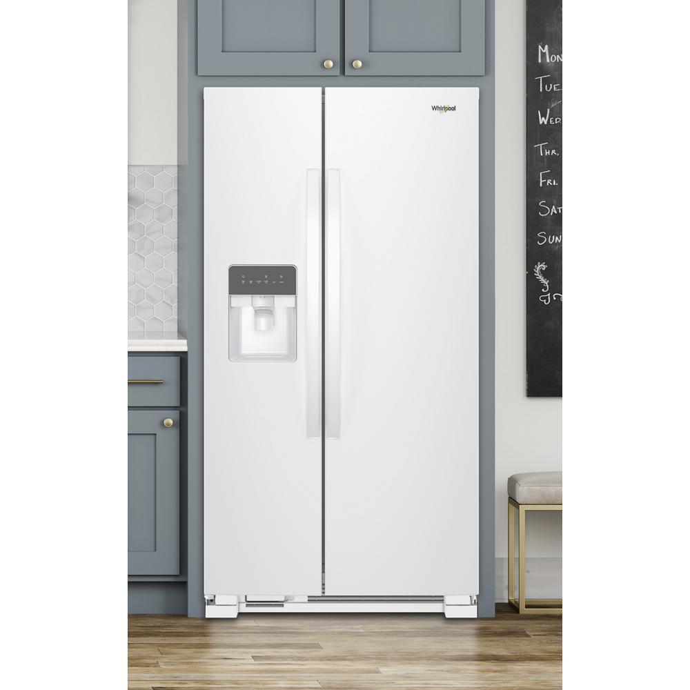 WHIRLPOOL WRS331SDHW Whirlpool 33-inch Wide Side-by-side Refrigerator - 21 Cu. Ft. - ...