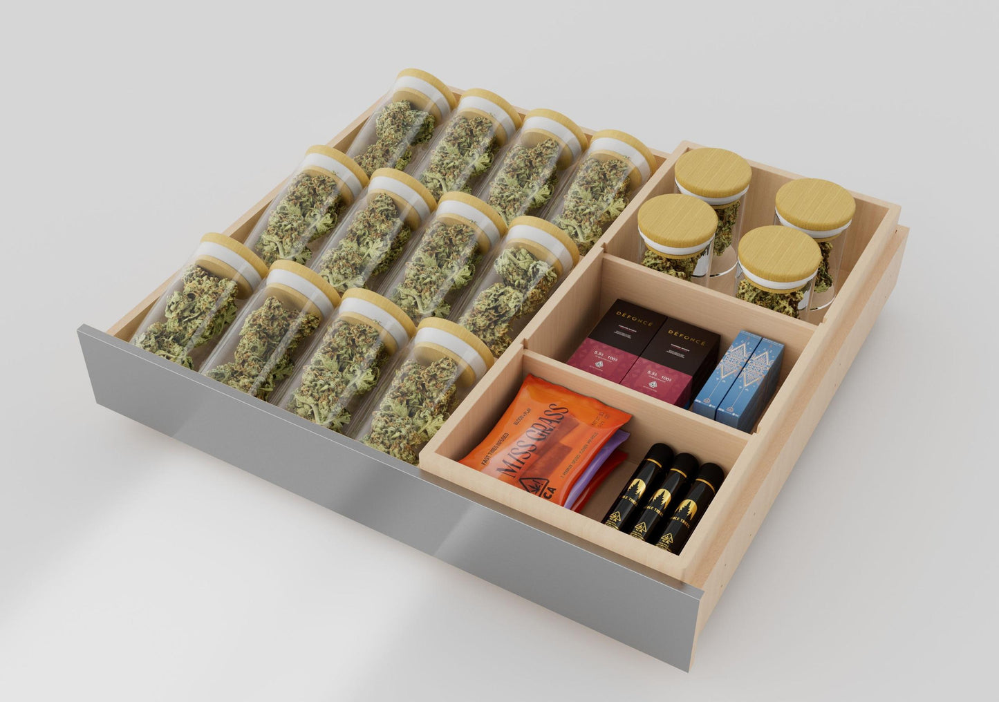 XO APPLIANCE XOU24WWGOR XO Appliance Wine and Weed 24"" Overlay Frame Glass Rh