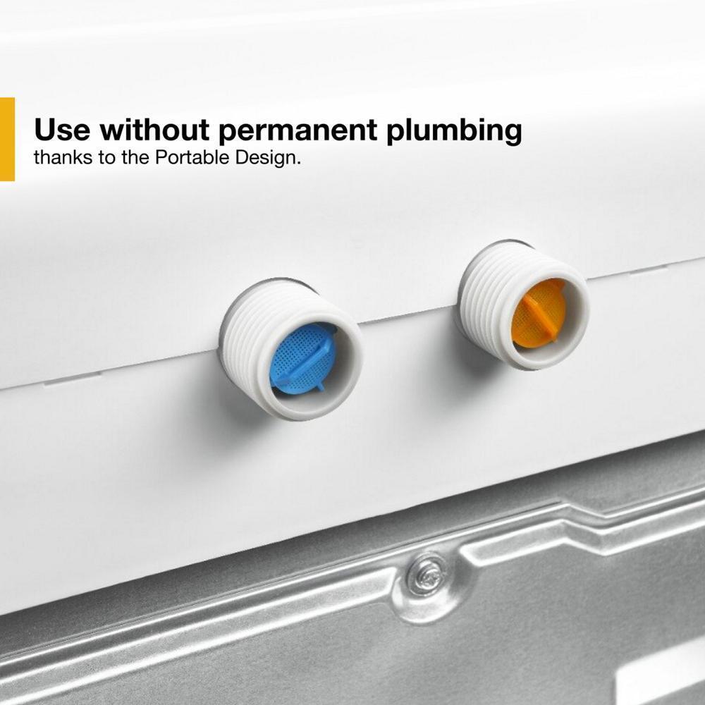 WHIRLPOOL WTW2000HW 1.6 Cu. Ft. Compact Top Load Washer With Flexible Installation
