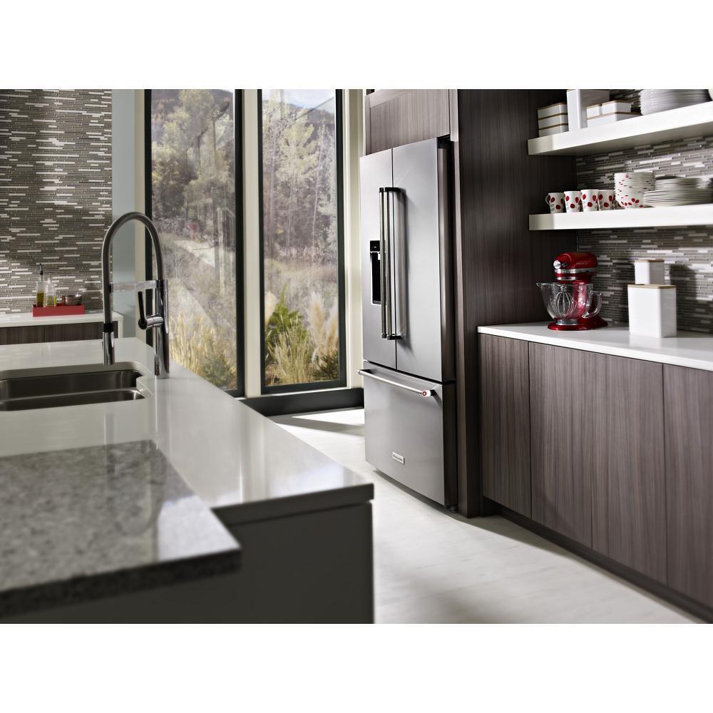 KITCHENAID KRFC704FPS Kitchenaid 23.8 Cu. Ft. 36"" Counter-depth French Door Platinum I...
