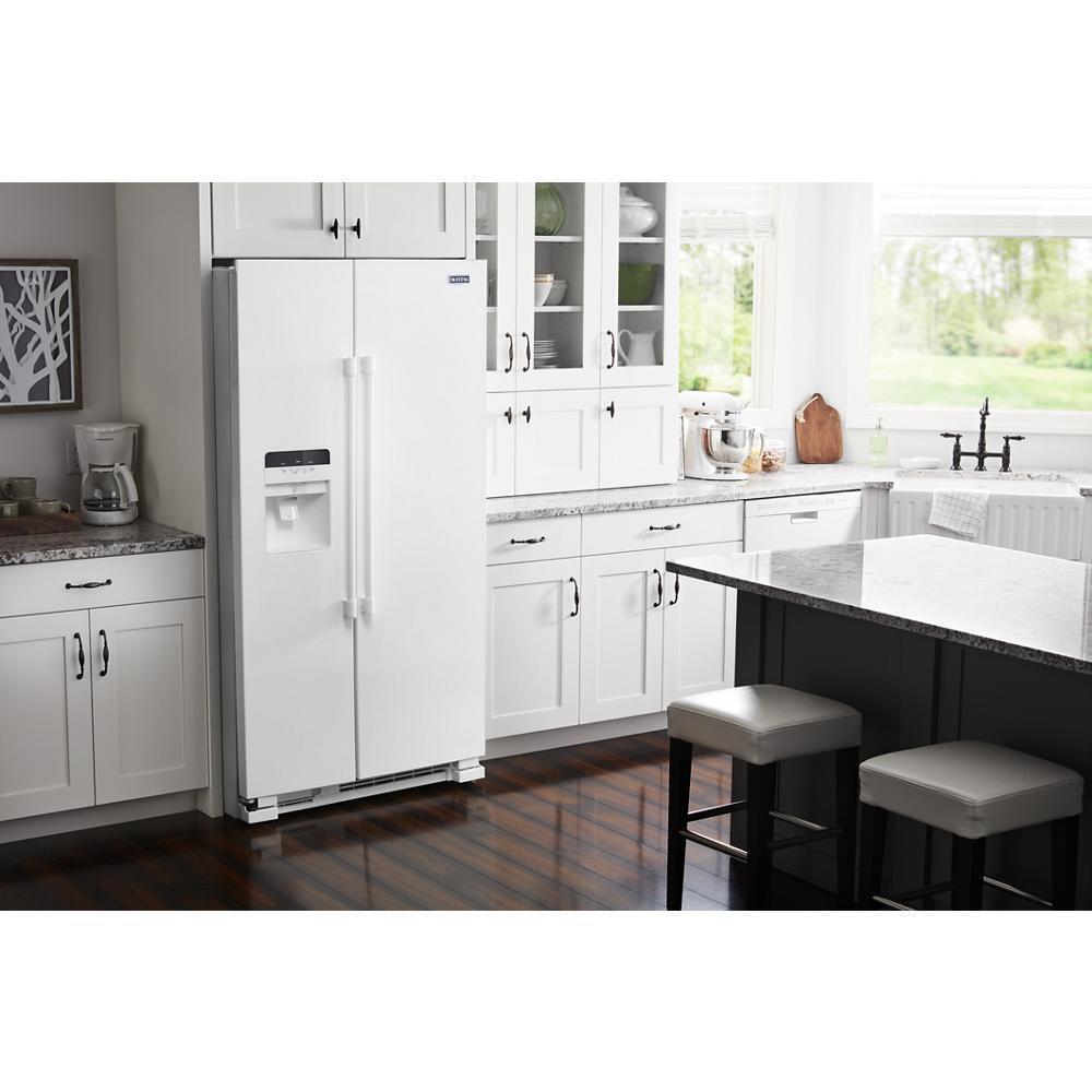 MAYTAG MSS25C4MGW 36-inch Wide Side-by-side Refrigerator With Exterior Ice and Water ...