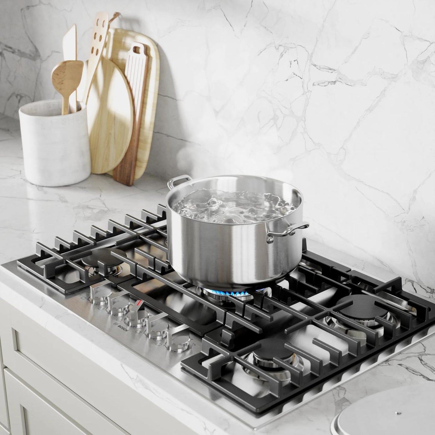 BOSCH NGM8059UC Bosch 800 Series Gas Cooktop 30"" Stainless Steel Ngm8059uc