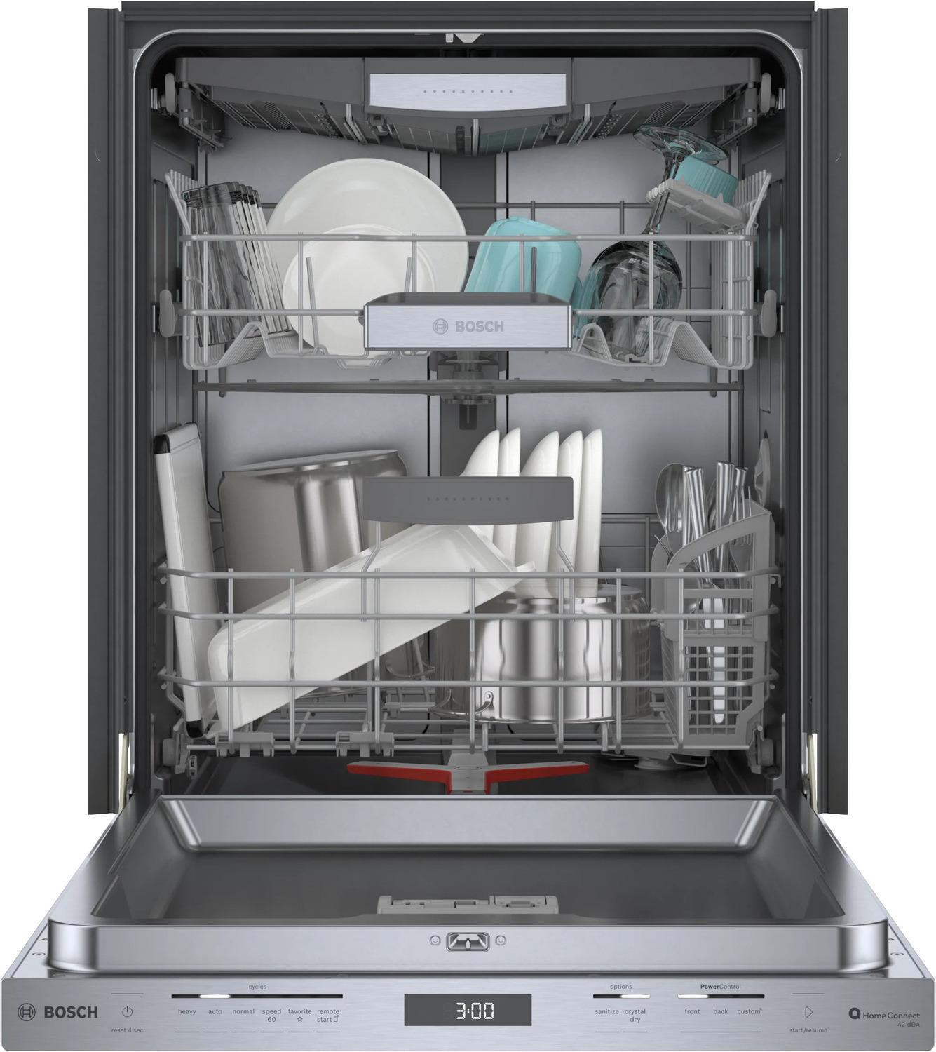 BOSCH SHP78CM5N Bosch 800 Series Dishwasher 24"" Stainless Steel