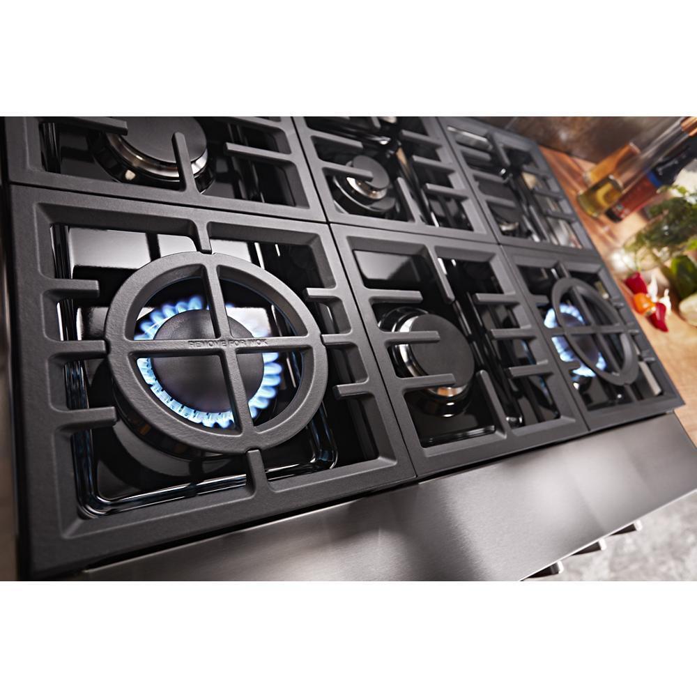 KITCHENAID KFDC506JSS Kitchenaid 36'' Smart Commercial-style Dual Fuel Range With 6 BU...