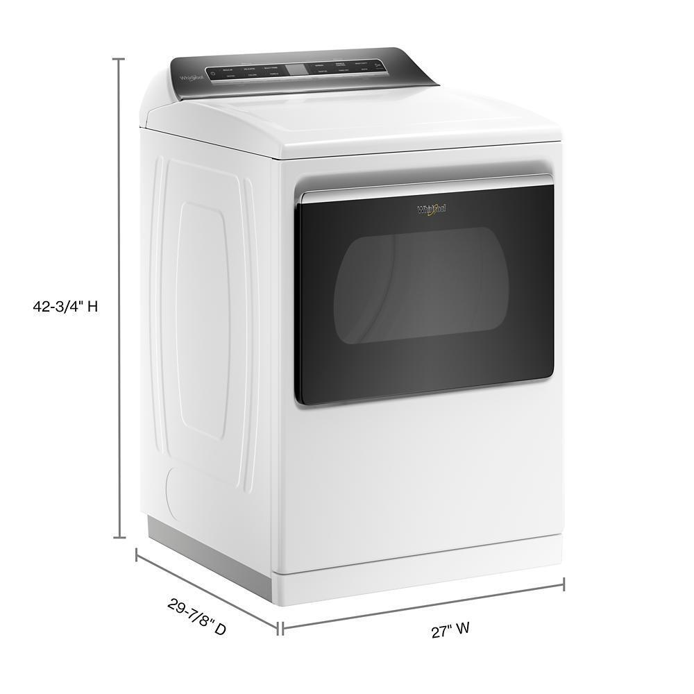 WHIRLPOOL WGD8127LW 7.4 Cu. Ft. Top Load Gas Dryer With Advanced Moisture Sensing