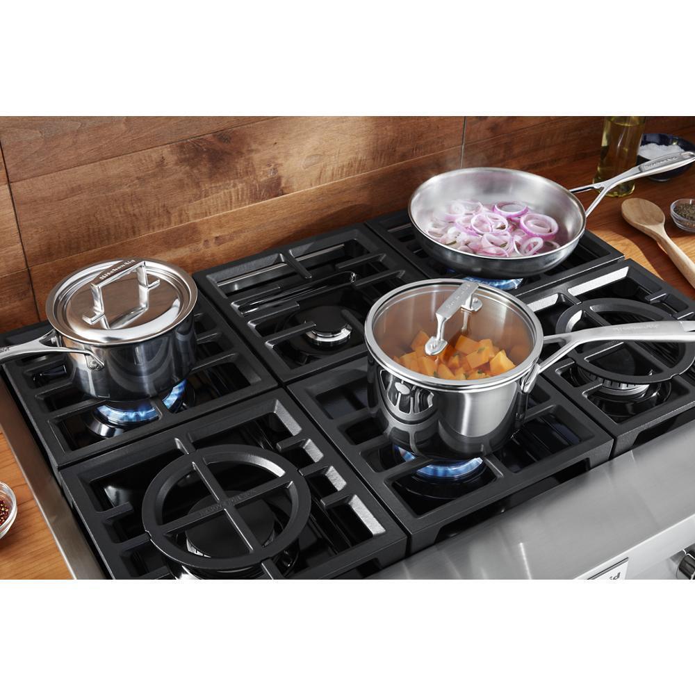 KITCHENAID KCGC506JSS Kitchenaid 36'' 6-burner Commercial-style Gas Rangetop - STAINLE...