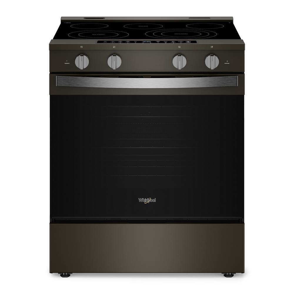WHIRLPOOL WSES7530RV 30-inch Smart Slide In Electric Range With Air Cooking Technology, ...