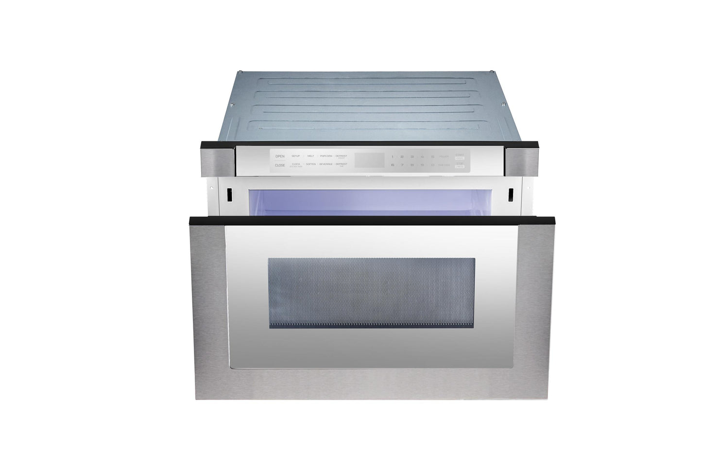 XO APPLIANCE XOMWD24SM XO Appliance 24"" Built-in Microwave Drawer - Silver Mirror Finish