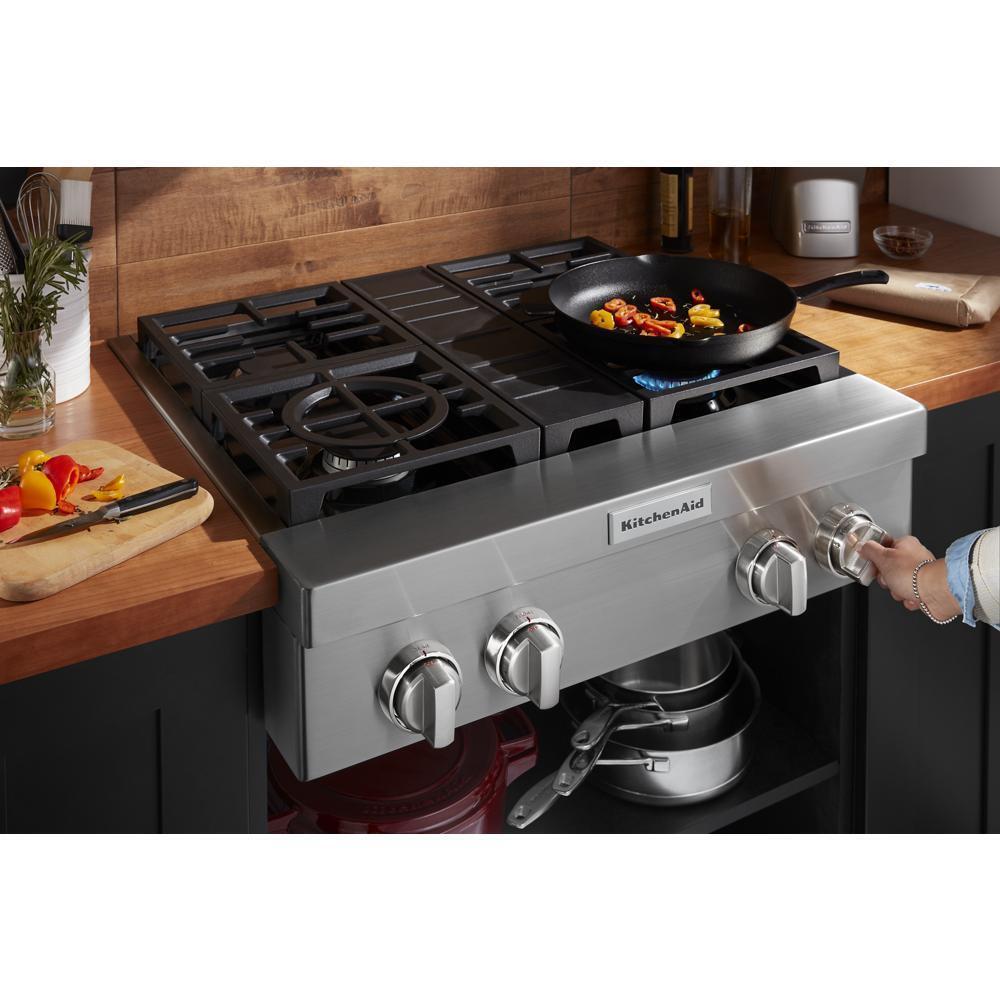 KITCHENAID KCGC500JSS Kitchenaid 30'' 4-burner Commercial-style Gas Rangetop STAINLESS...