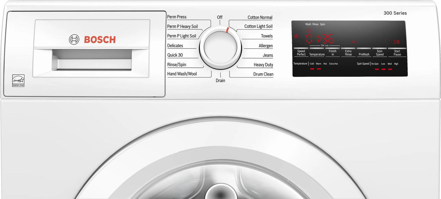 BOSCH WGA12400UC Bosch 300 Series Compact Washer 1400 Rpm