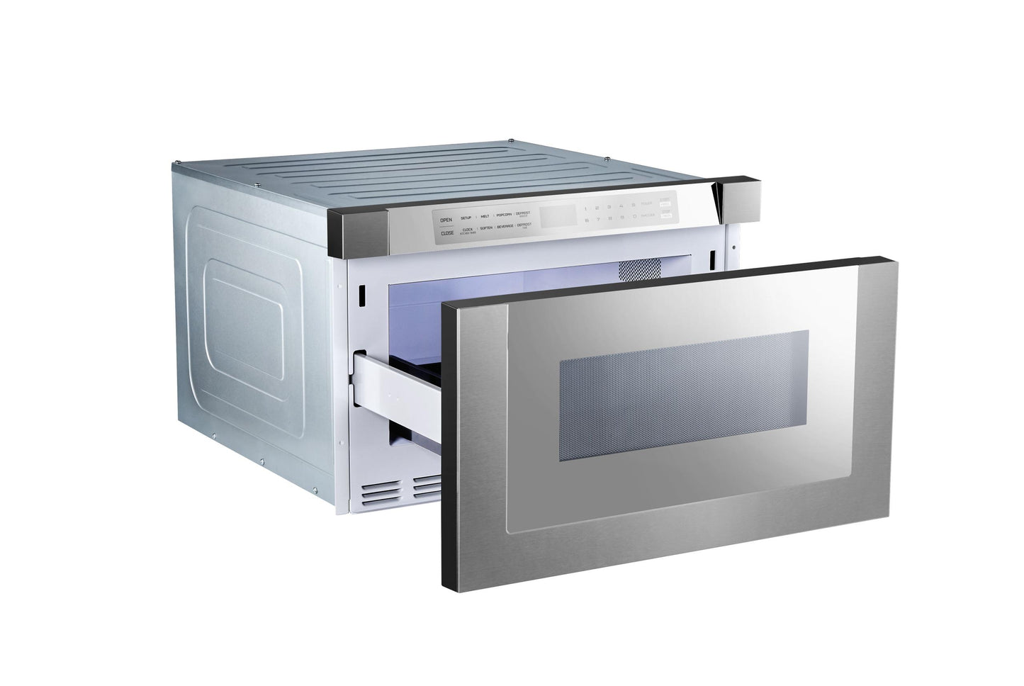 XO APPLIANCE XOMWD24SM XO Appliance 24"" Built-in Microwave Drawer - Silver Mirror Finish