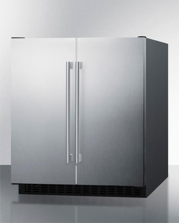 SUMMIT FFRF3070BSS Frost-free Side-by-side Refrigerator-freezer for Built-in or FREEST...