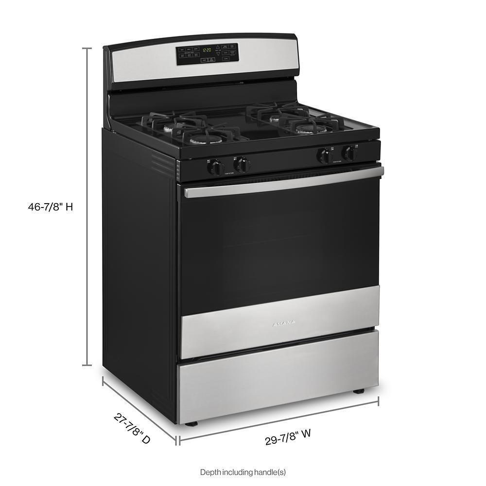 AMANA AGR6603SMS Amana 30-inch Gas Range With Self-clean Option