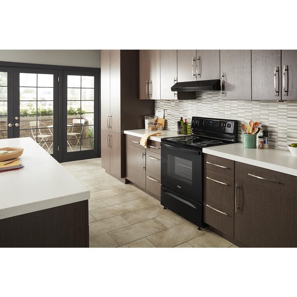WHIRLPOOL WFC315S0JB 4.8 Cu. Ft. Whirlpool Electric Range With Keep Warm Setting
