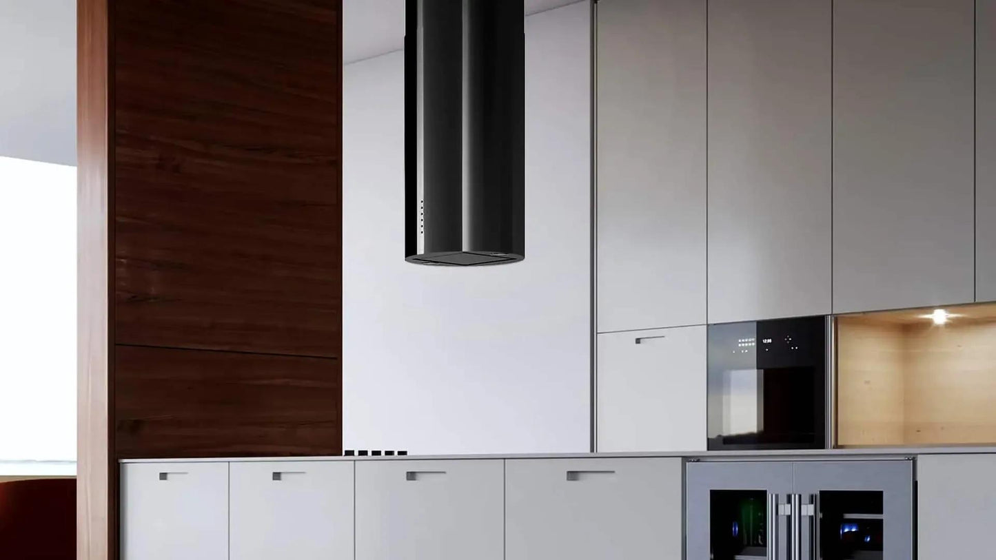 XO APPLIANCE XOCYLI16BC XO Appliance 600/395cfm Designer Cylinder Island Black