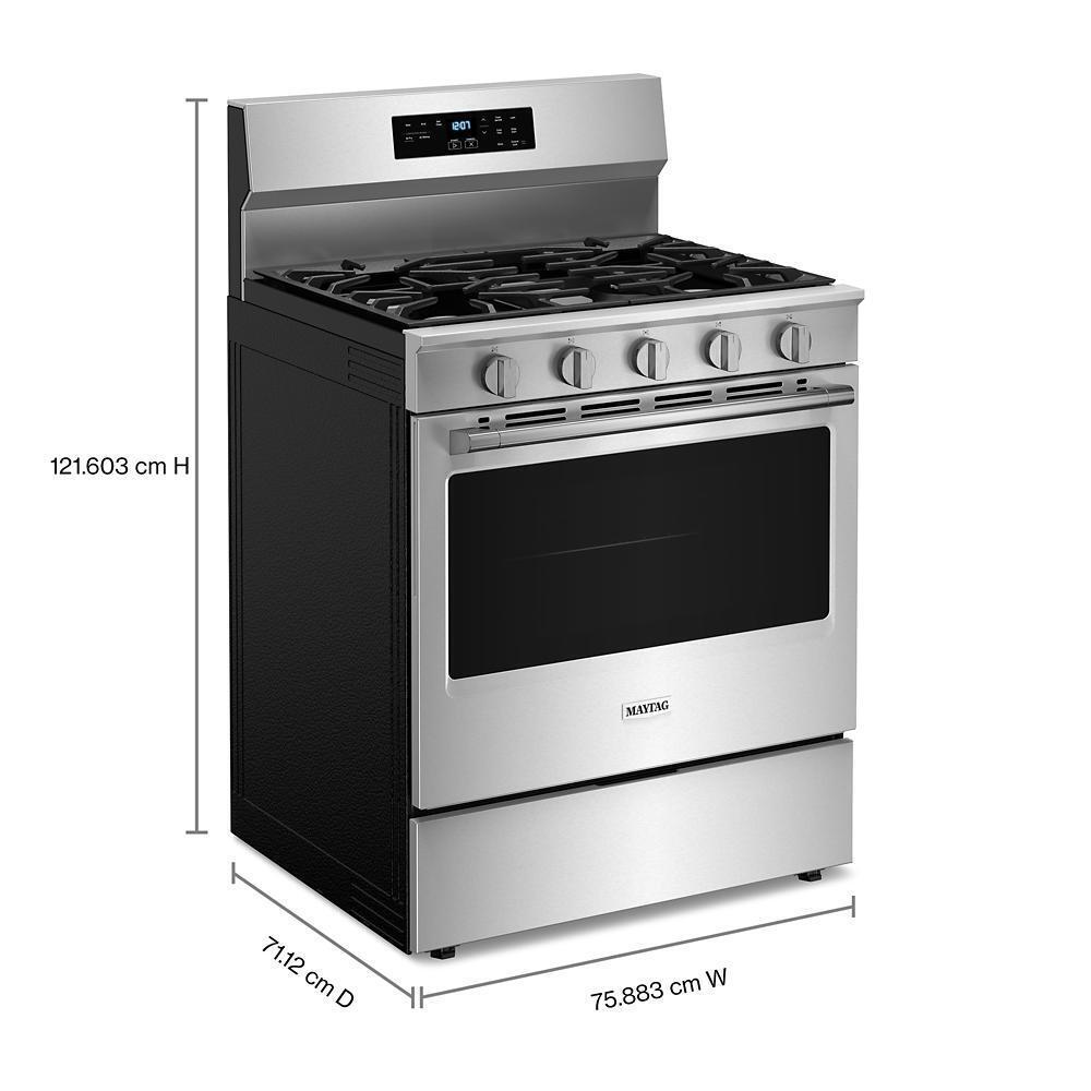 MAYTAG MFGS6030RZ 30-inch Wide Gas Range With No Preheat Air Fry and Air Baking - 5.0...