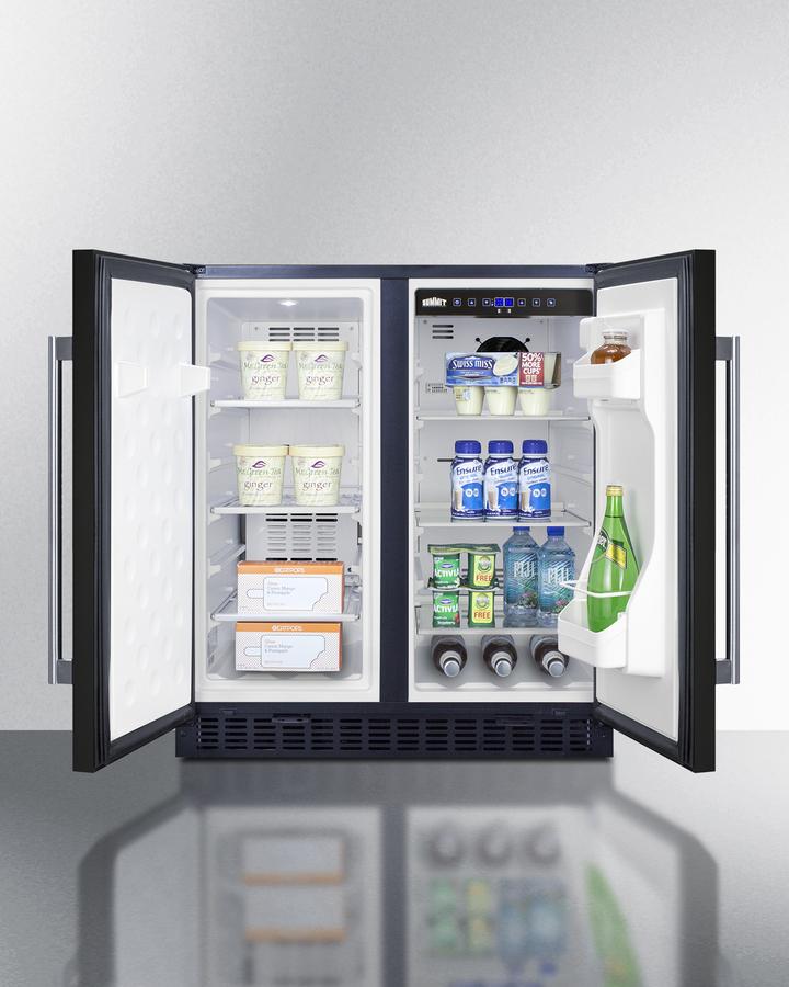 SUMMIT FFRF3070B Frost-free Side-by-side Refrigerator-freezer for Built-in or FREEST...