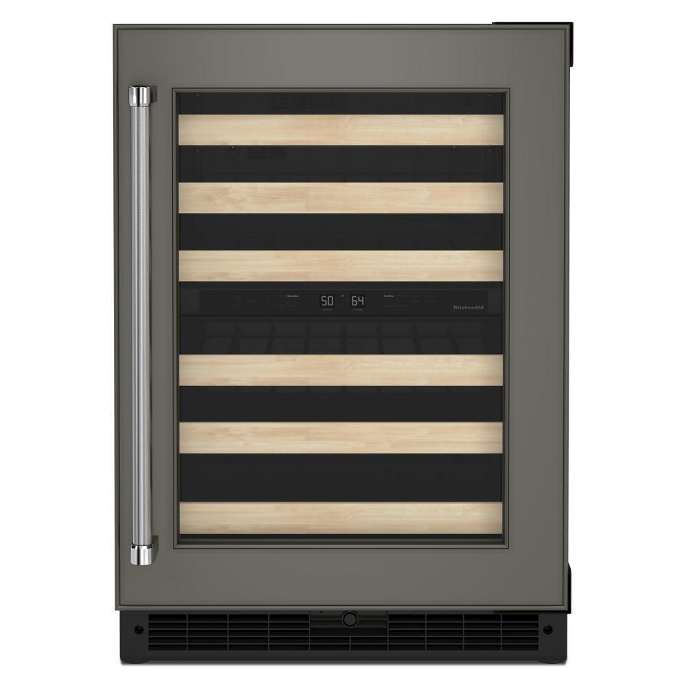 KITCHENAID KUWR214KPA 24"" Panel-ready Undercounter Wine Cellar With Wood-front Racks - PA...