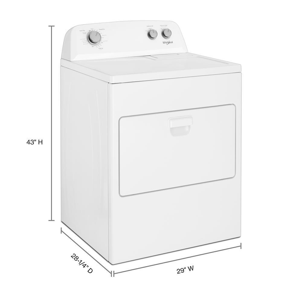 WHIRLPOOL WED4850HW Whirlpool 7.0 Cu. Ft. Top Load Electric Dryer With Autodry D...