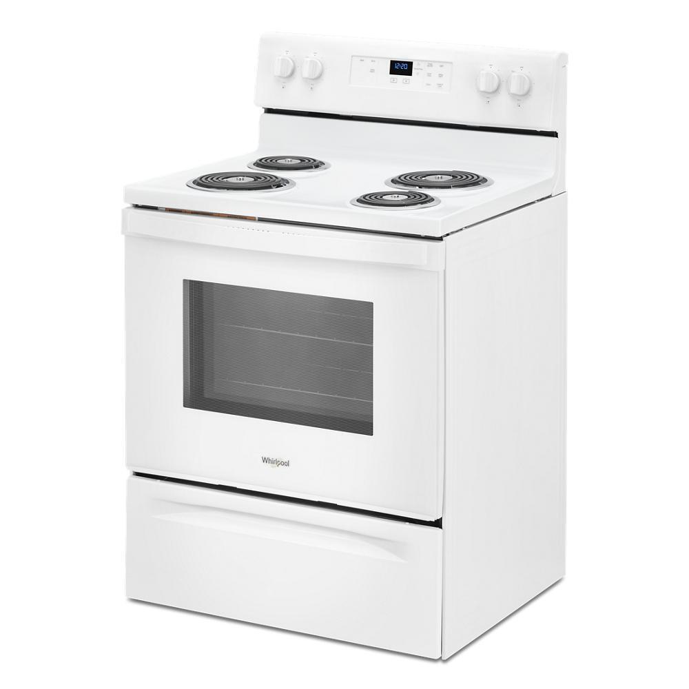 WHIRLPOOL WFC150M0JW 4.8 Cu. Ft. Whirlpool Electric Range With Keep Warm Setting
