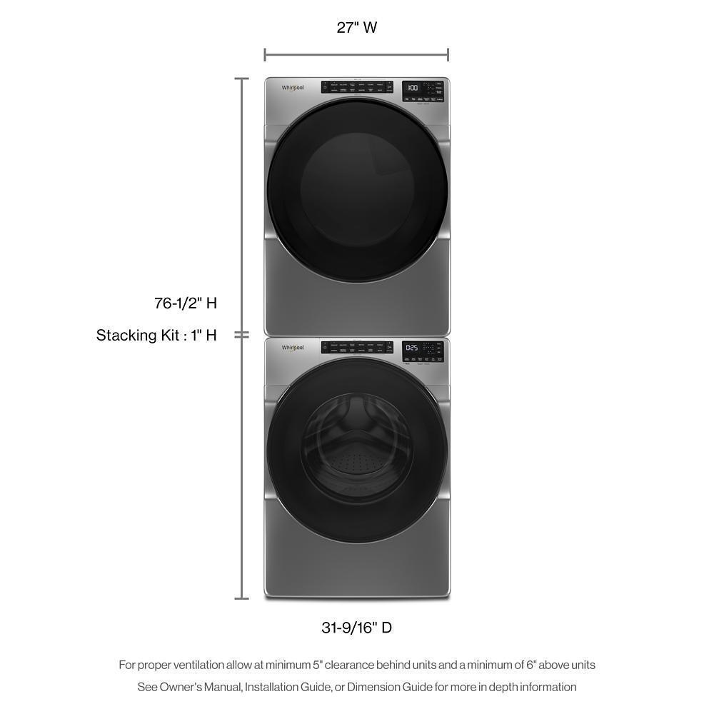 WHIRLPOOL WFW560CHW 4.3 Cu. Ft. Closet-depth Front Load Washer With Intuitive Controls