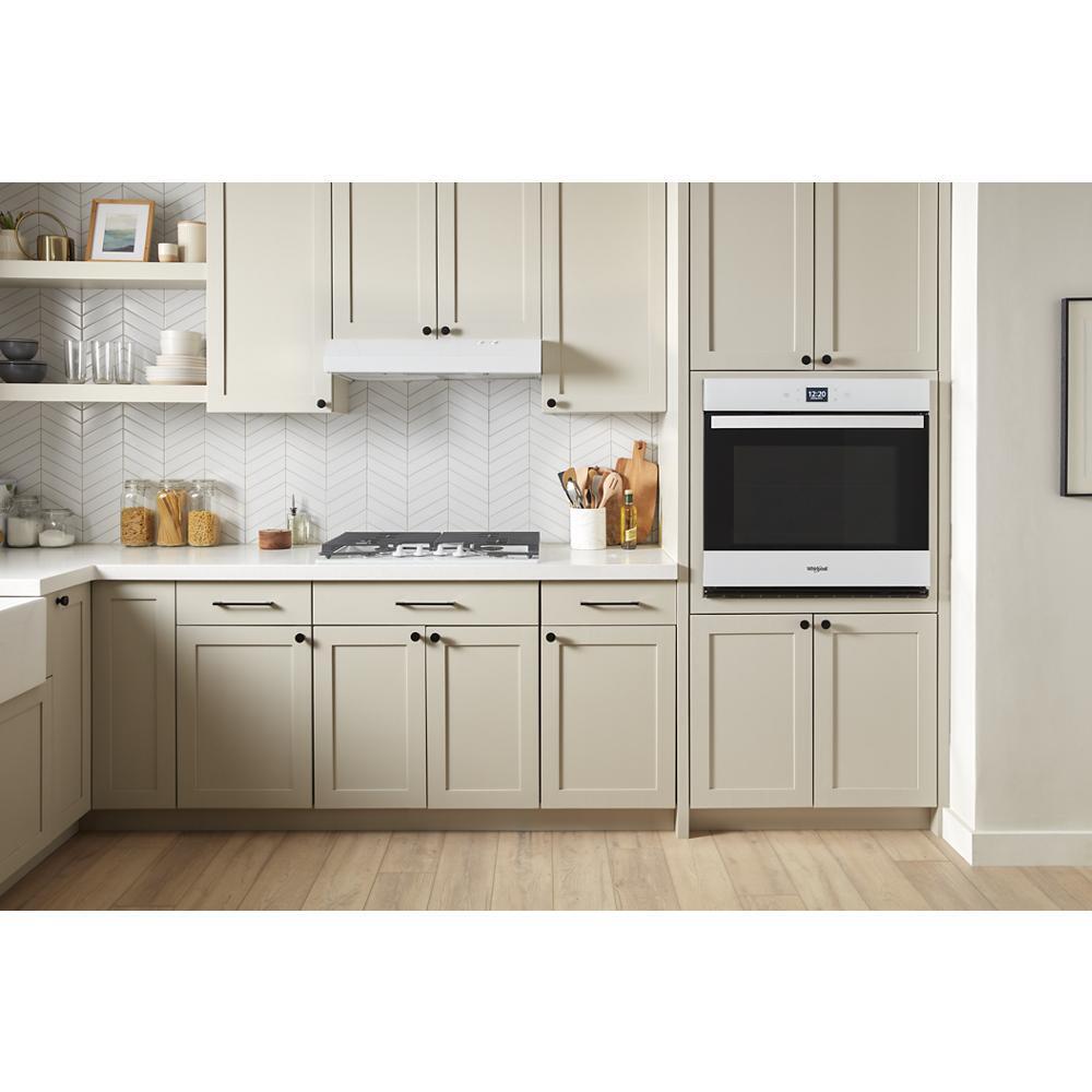 WHIRLPOOL WOES5027LW 
4.3 Cu. Ft. Single Wall Oven With Air Fry When Connected