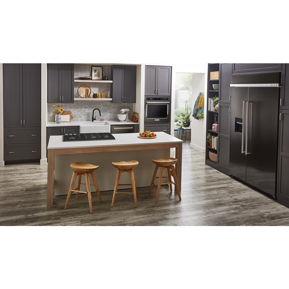KITCHENAID KBSD708MBS 29.4 Cu. Ft. 48"" Built-in Side-by-side Refrigerator With Ice and WA...