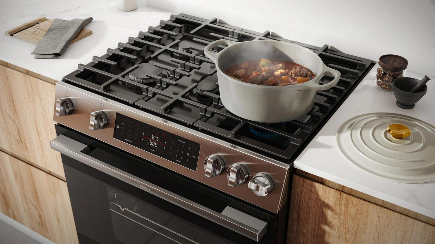 BOSCH HGF1050MUC Bosch 100 Series Freestanding Gas Range Stainless Steel