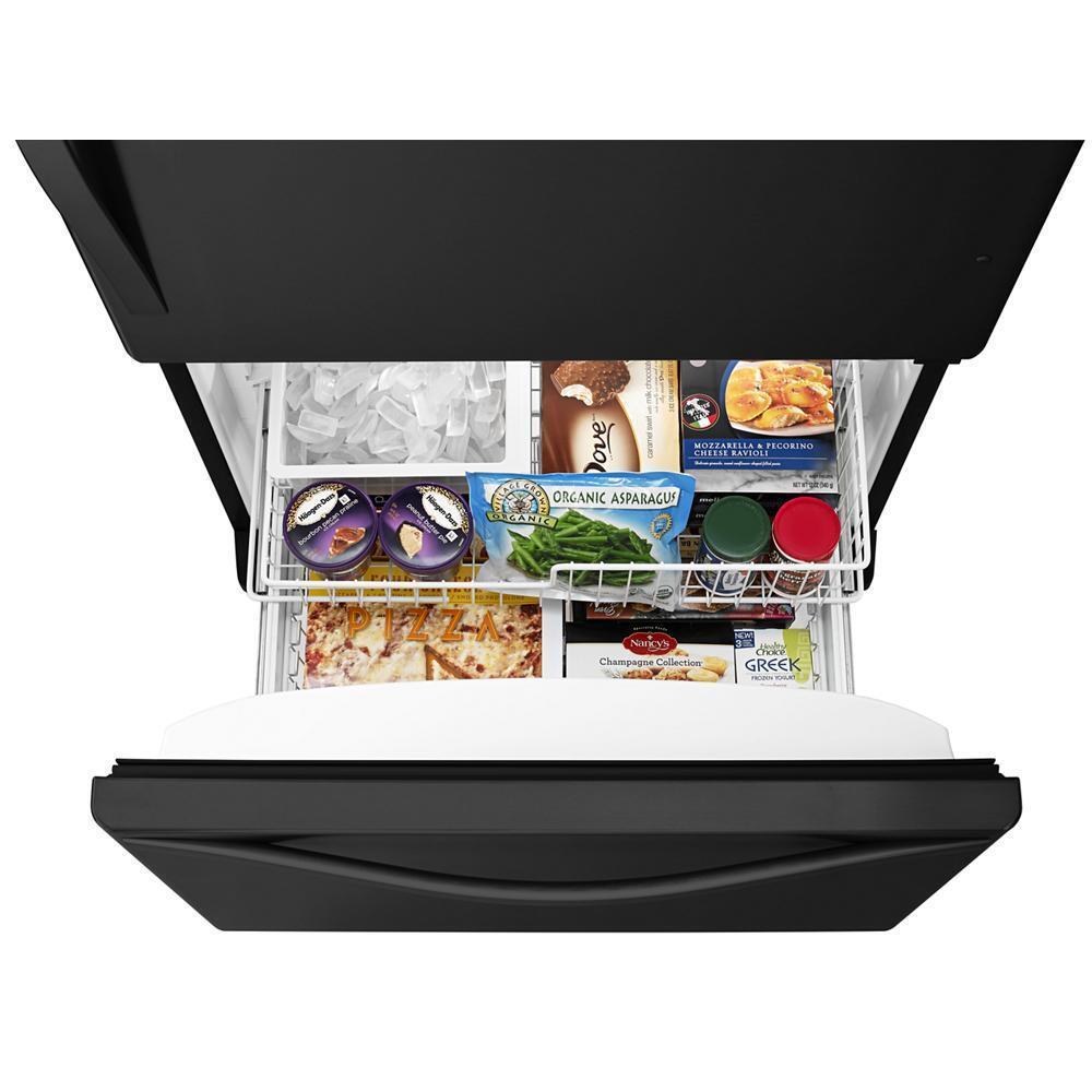 WHIRLPOOL WRB322DMBB Whirlpool 22 Cu. Ft. Bottom-freezer Refrigerator With Freezer Drawer