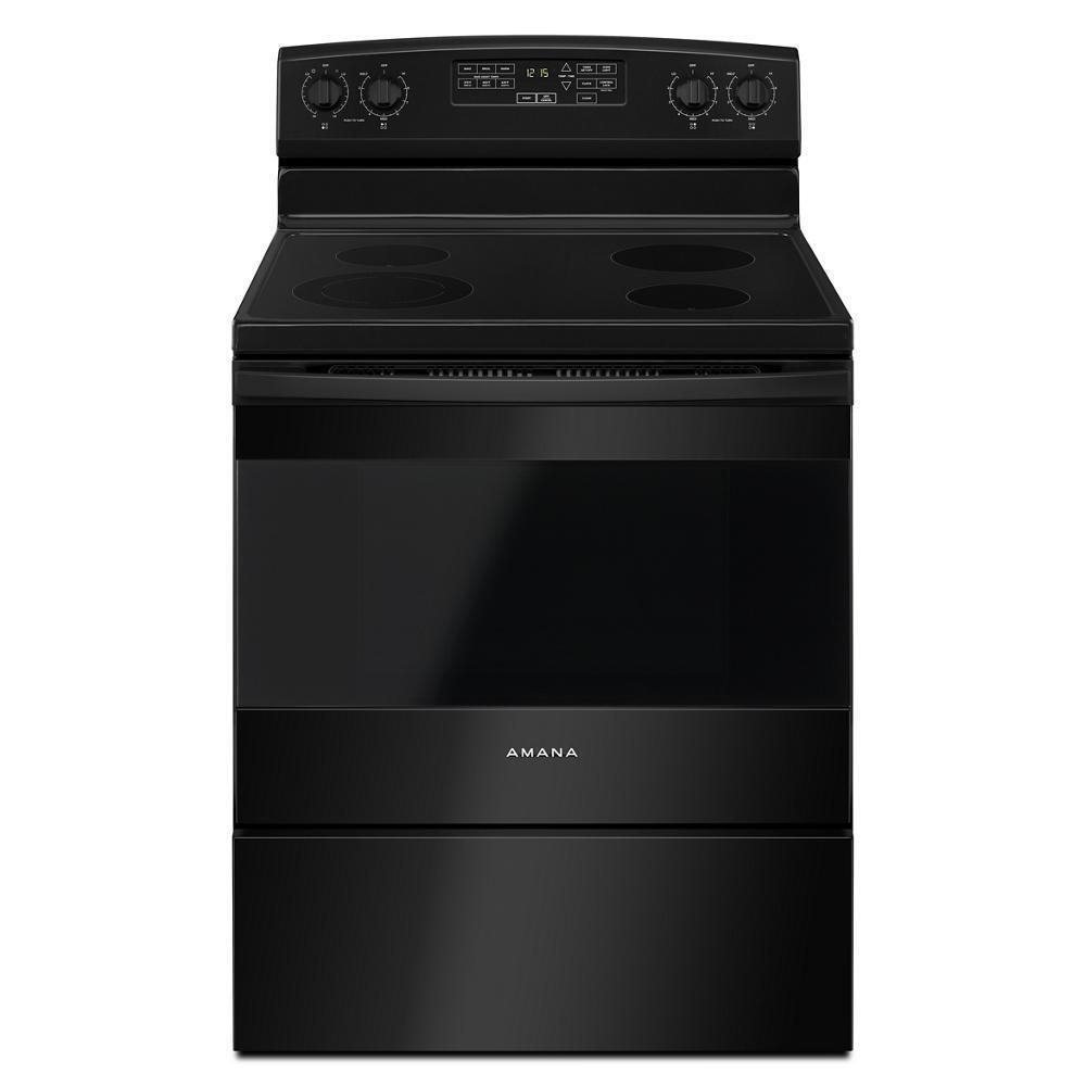 AMANA AER6603SFB 30-inch Amana Electric Range With Self-clean Option - Black