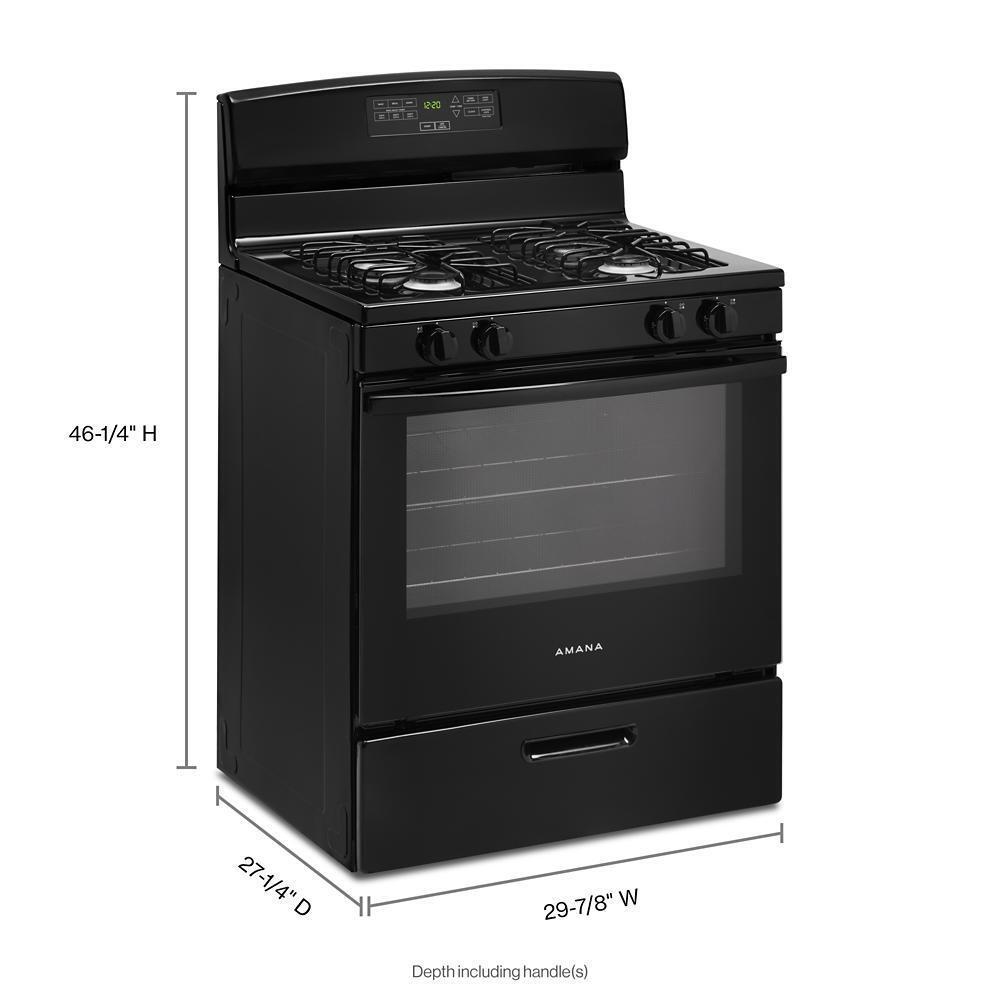 AMANA AGR6303MMB Amana 30-inch Gas Range With Bake Assist Temps